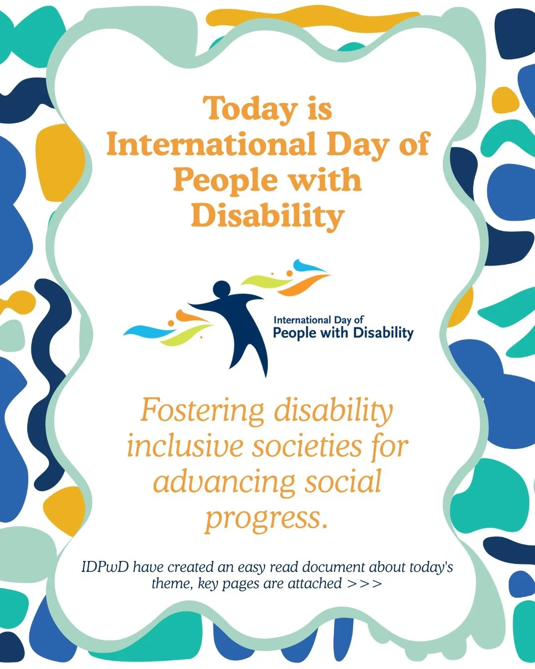 🌏 Today is International Day of People with Disability @idpwd_au! IDPwD is a day to champion inclusion &amp; listen to lived experiences. 

#idpwd #idpwd2025 

Image description in Alt text.