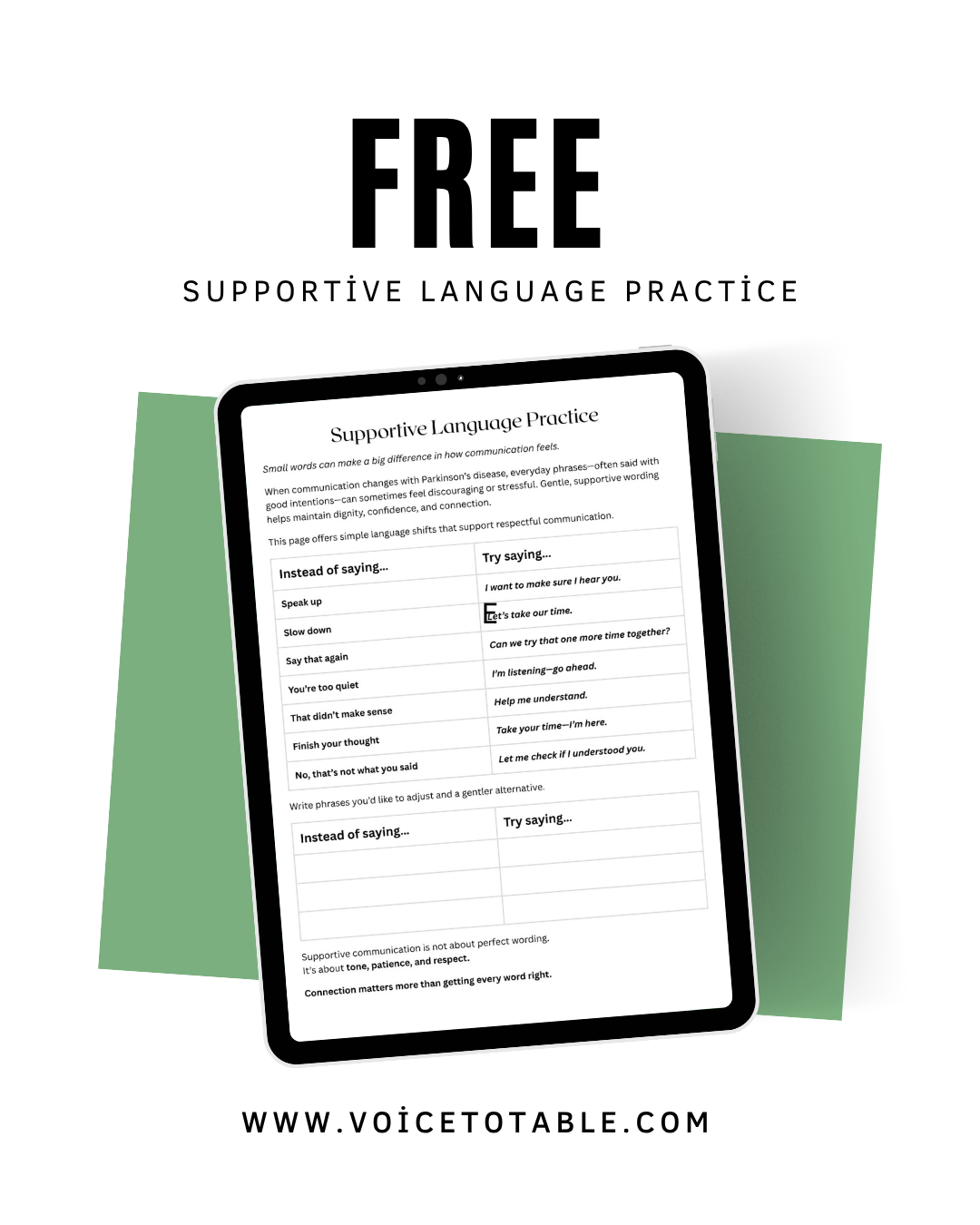 Supportive Language Practice