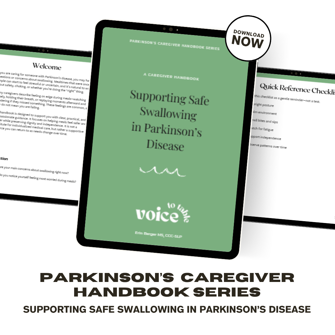 Supporting Safe Swallowing in Parkinson’s Disease