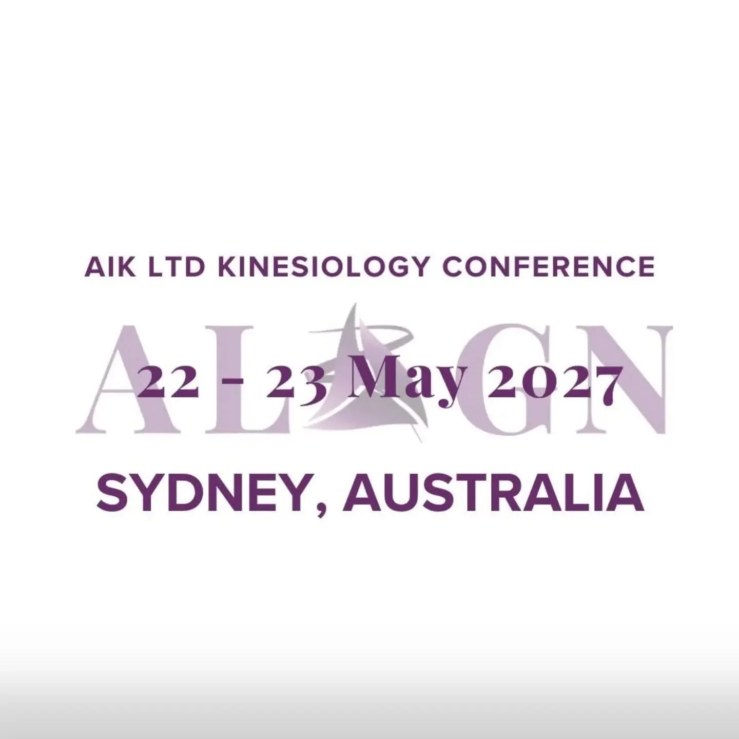 An exciting upcoming event!

A reminder to get your early bird tickets while you can 🎫

https://aik.org.au/aikalign2027/