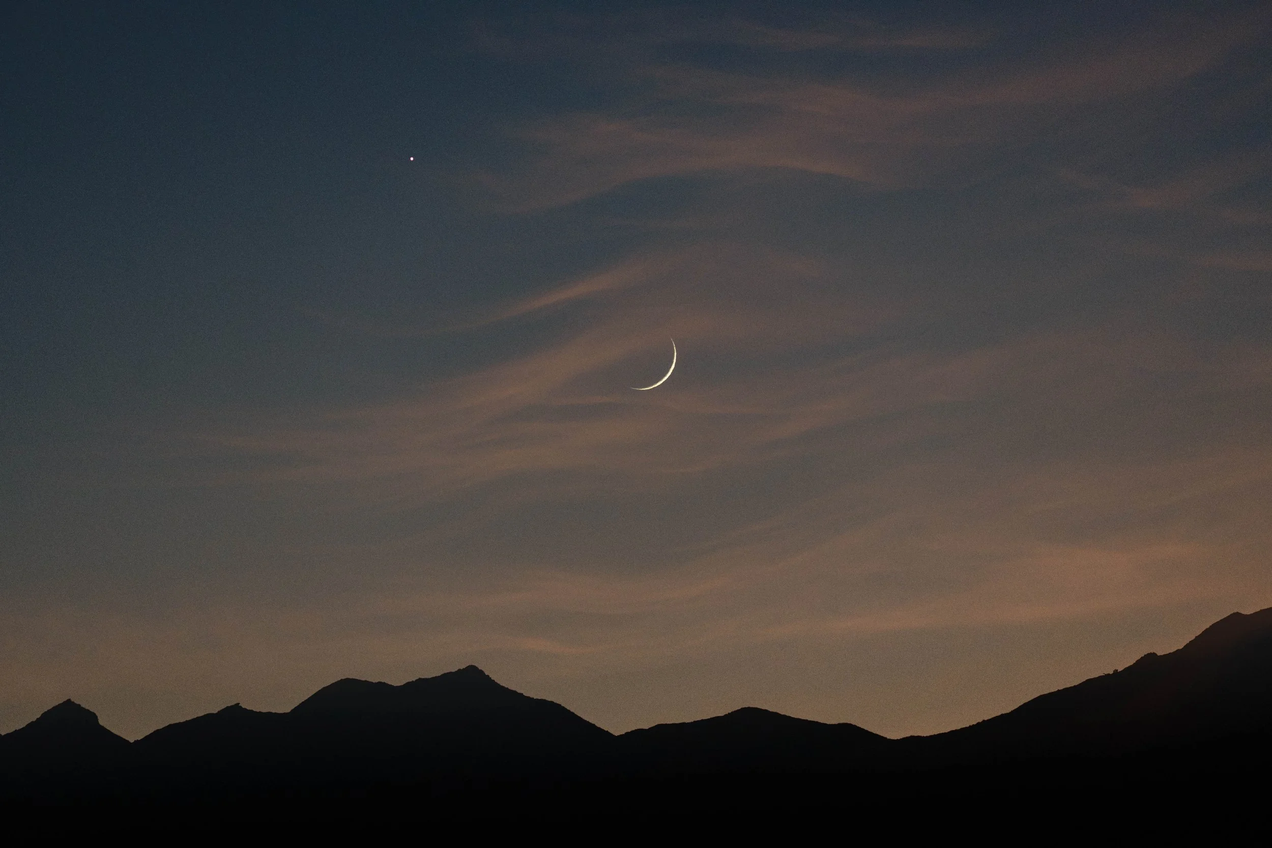 This evening…