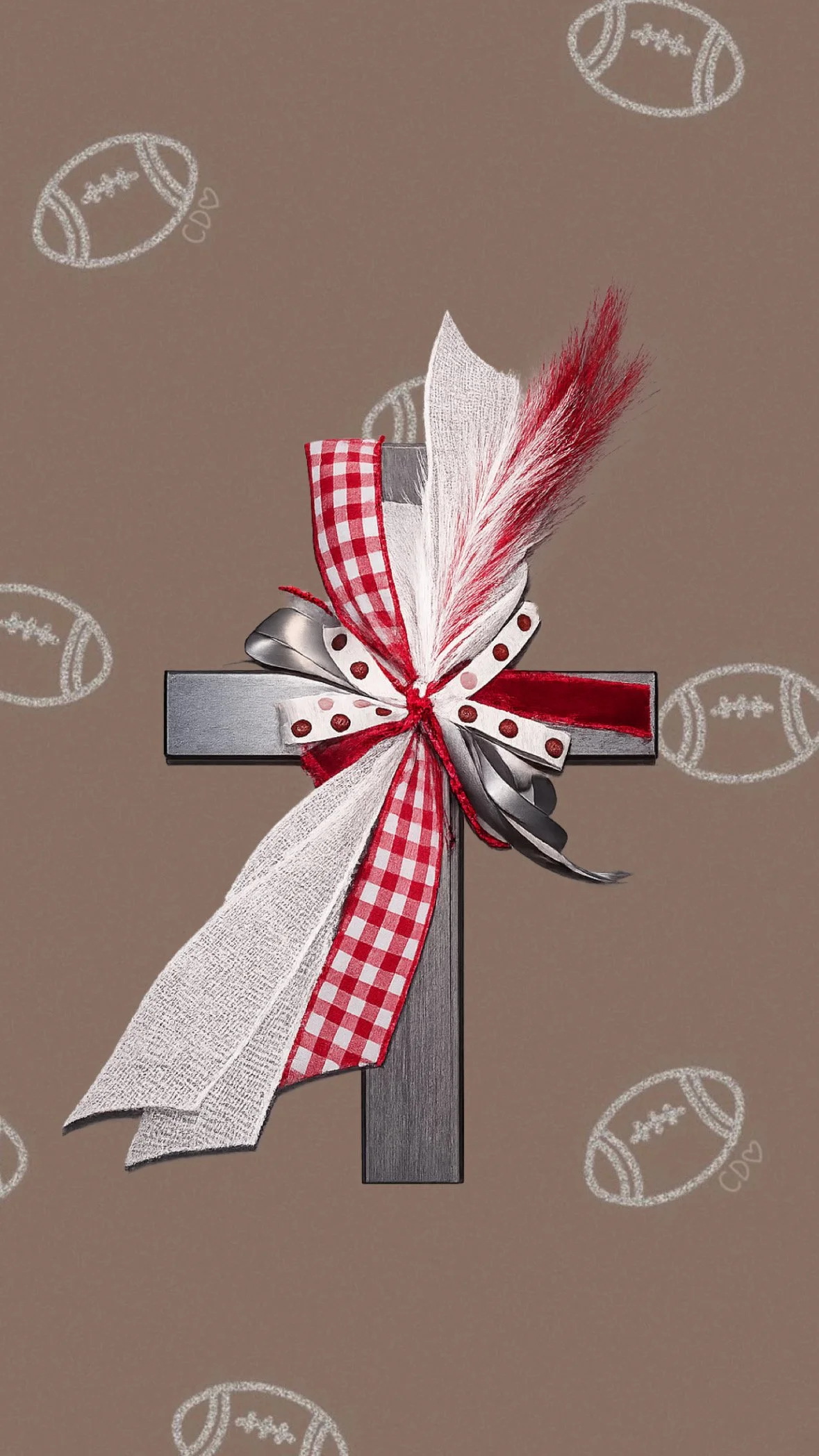 Your favorite football team metal cross