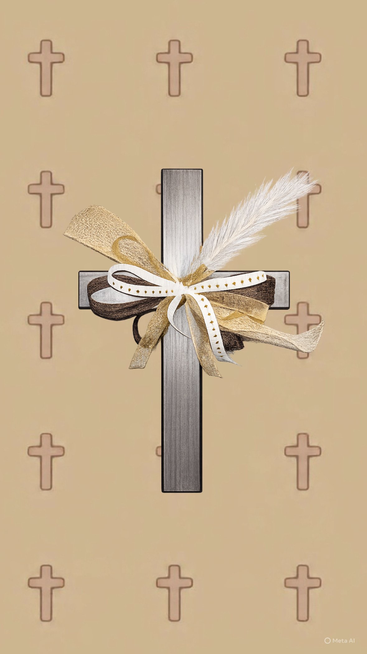 Heavenly Neutral metal cross