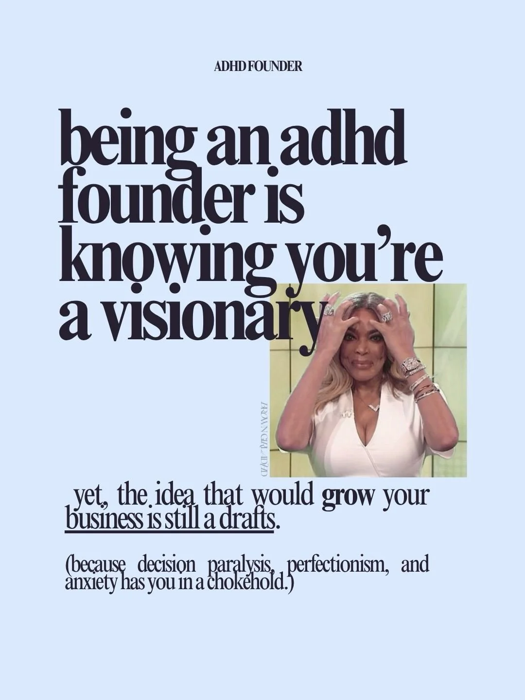 being an adhd founder is watching someone else launch your idea (again).

and it&rsquo;s not because you&rsquo;re not capable. it&rsquo;s because you have the vision, the strategy, the outline, the draft (somewhere in your notes app). but the offer? 