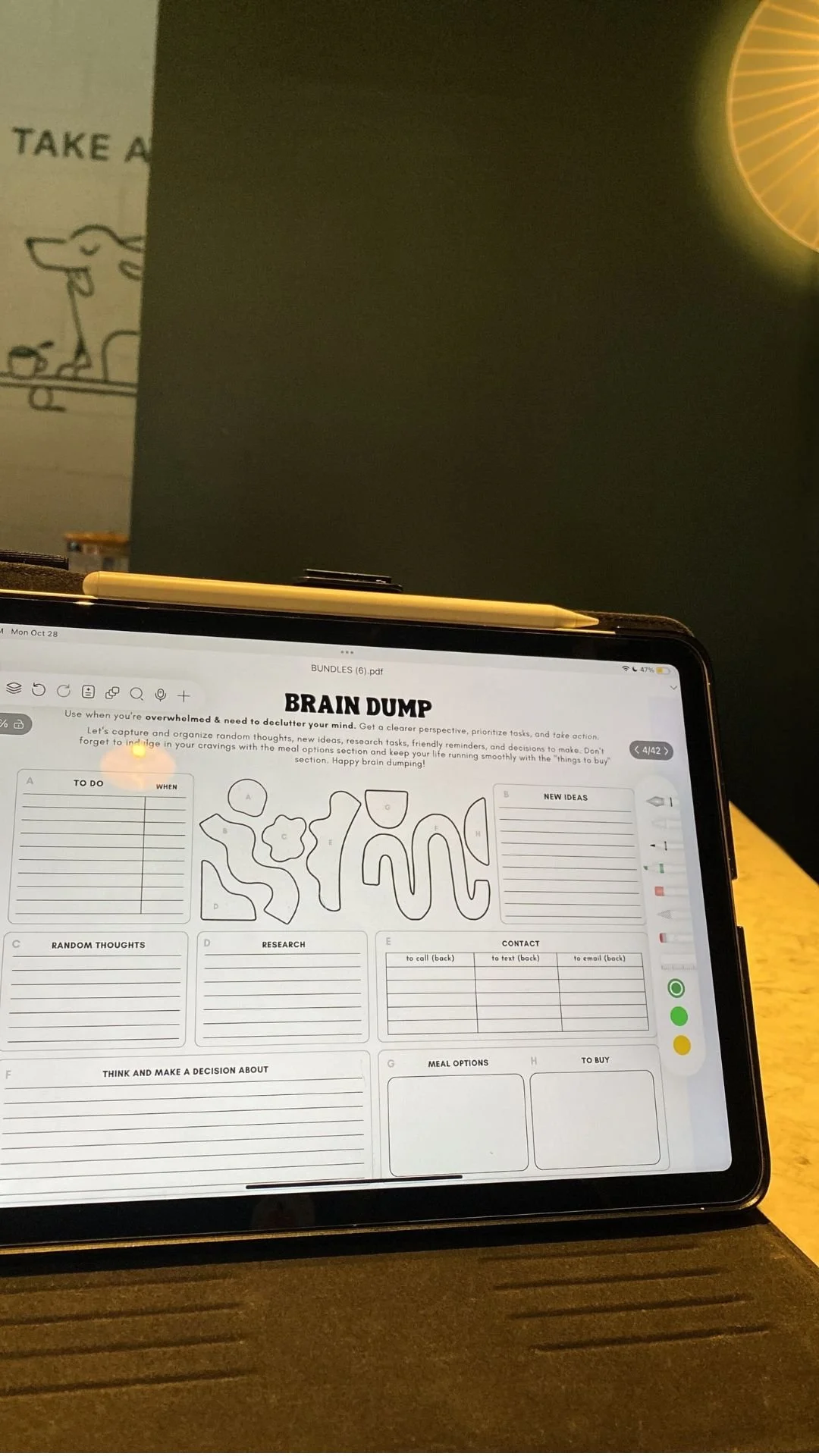 Weekly Brain Dump Template — BROWN GIRL ADHD | Home