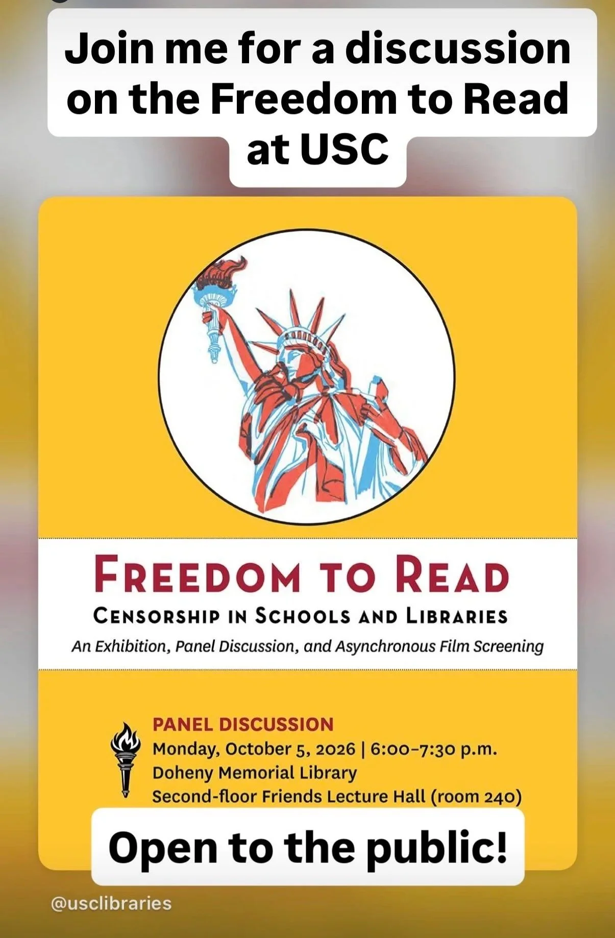 USC Freedom to Read Panel