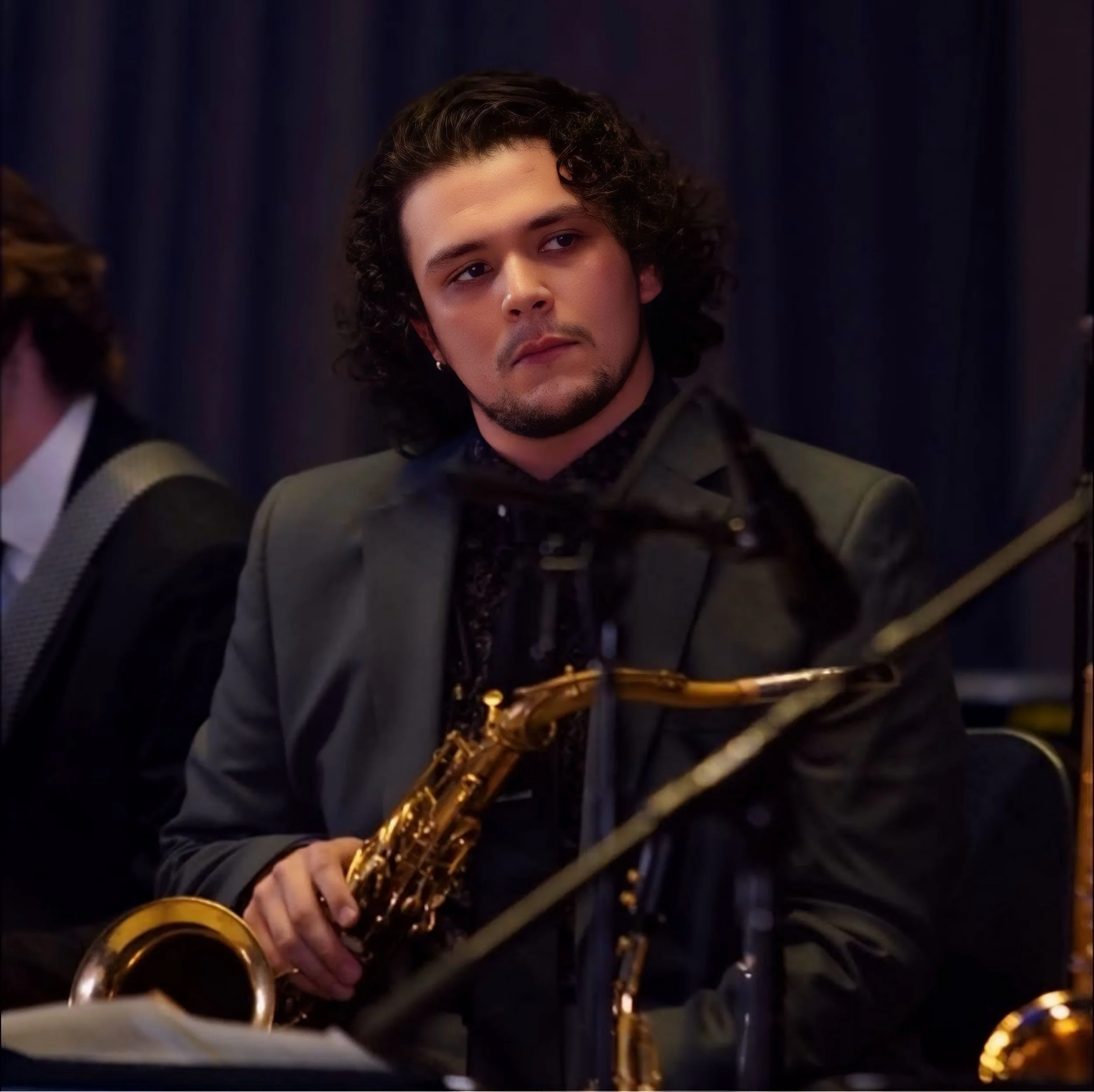 Christian August, professional saxophonist and music educator. Christian August performing saxophone.