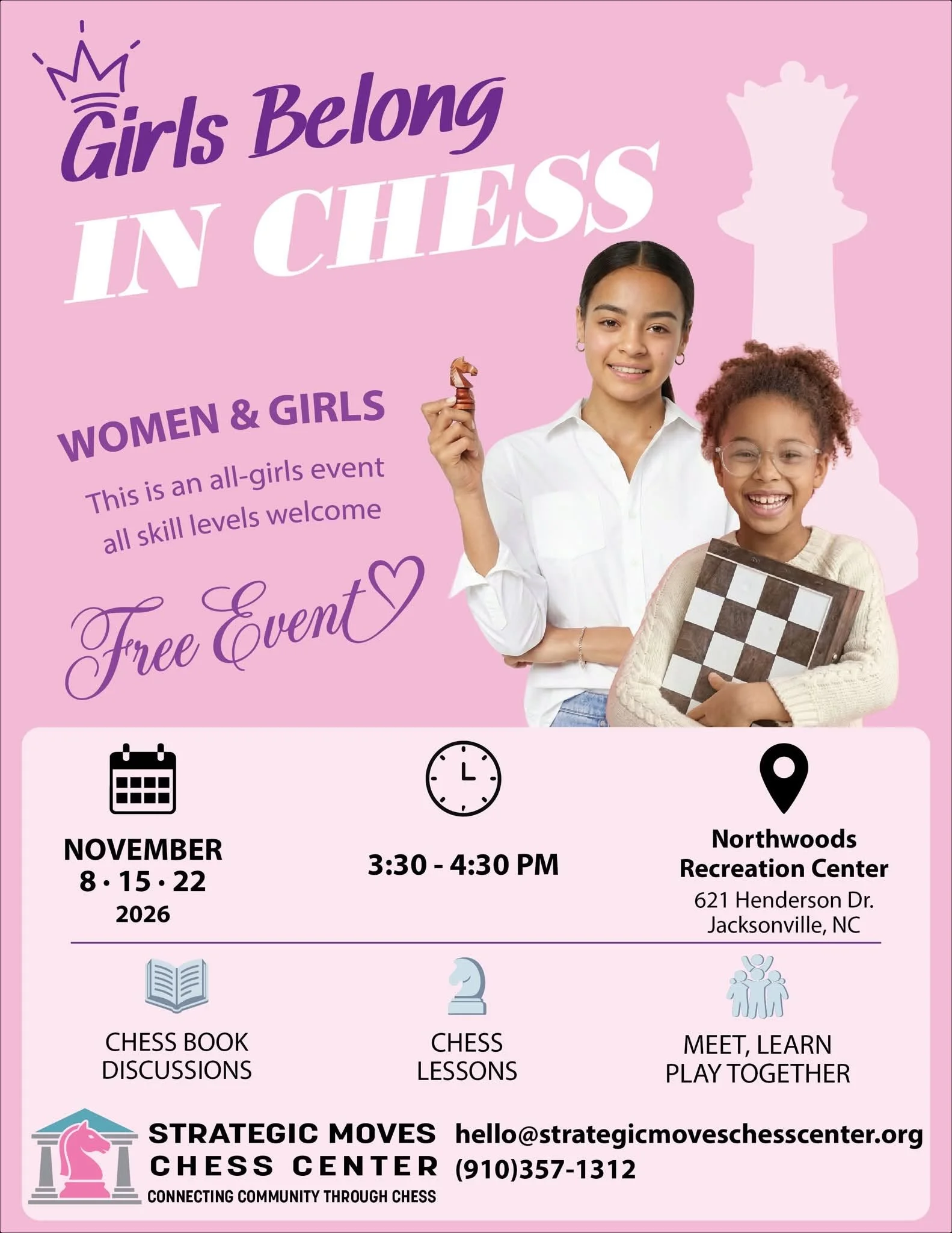 Women and Girls Chess Jacksonville NC