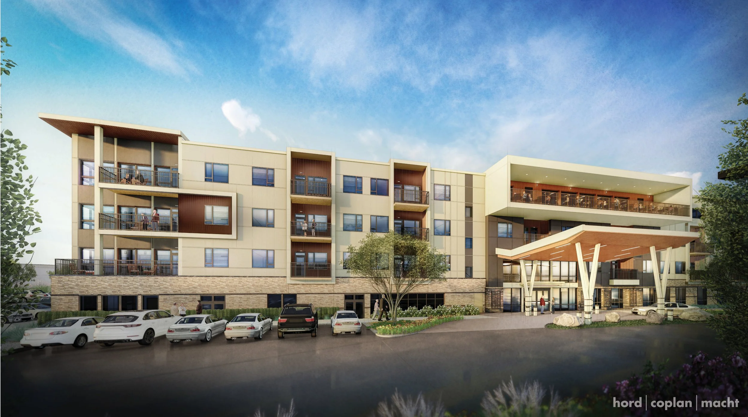 Porte Cochere Rendering