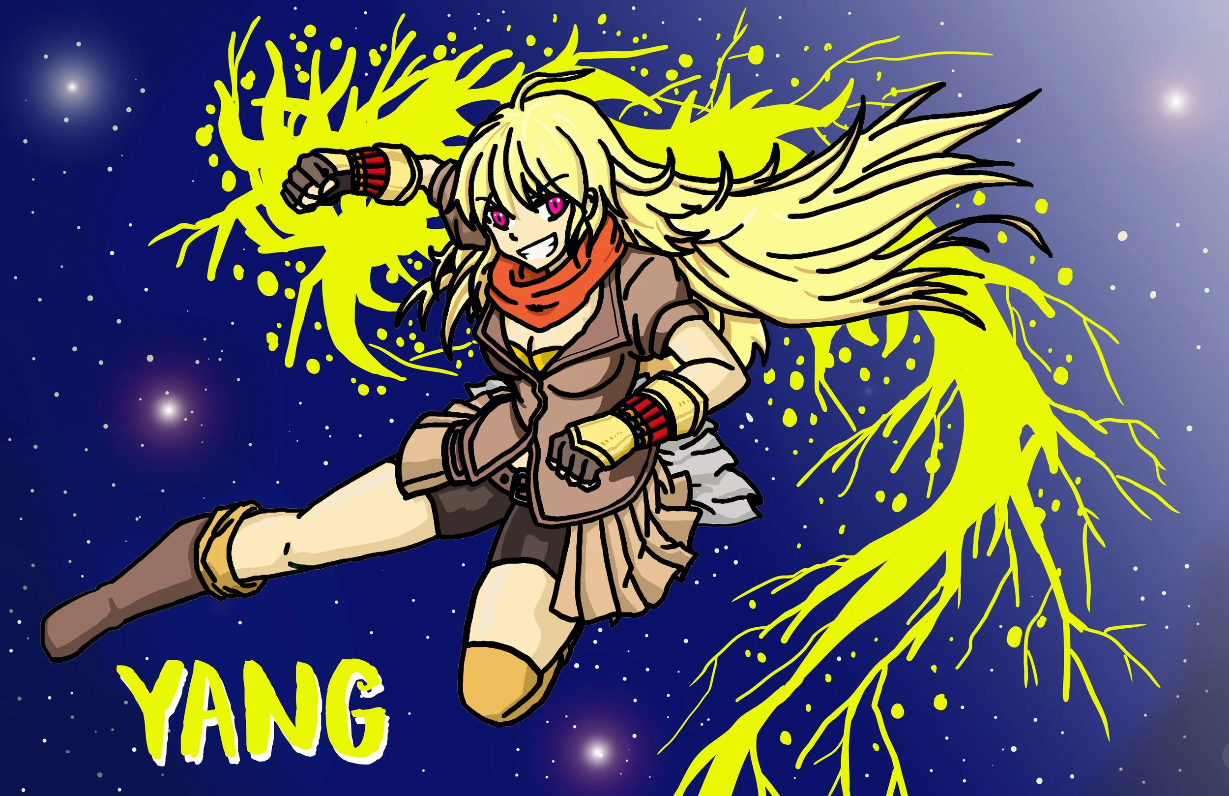 RWBY - Yang - Poster - FOIL