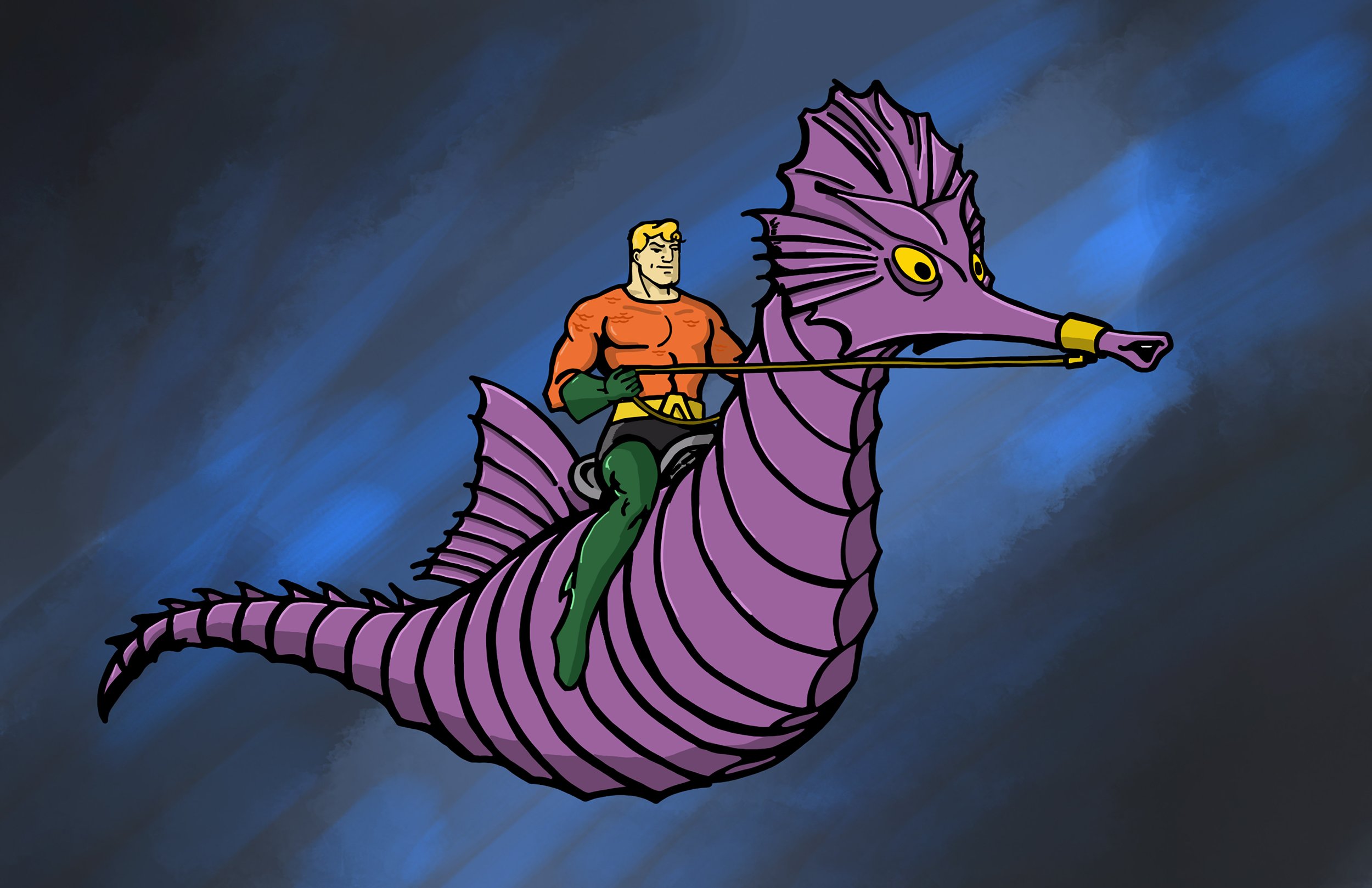 Aquaman and Stormy - Poster