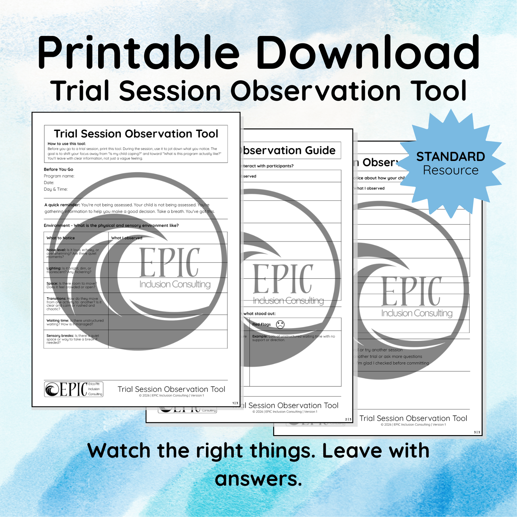 Trial Session Observation Tool