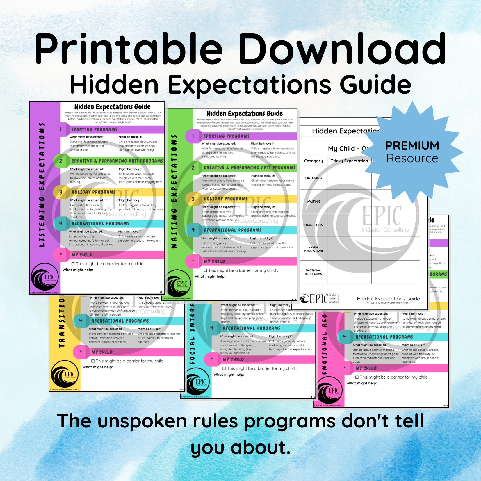 Hidden Expectations Guide