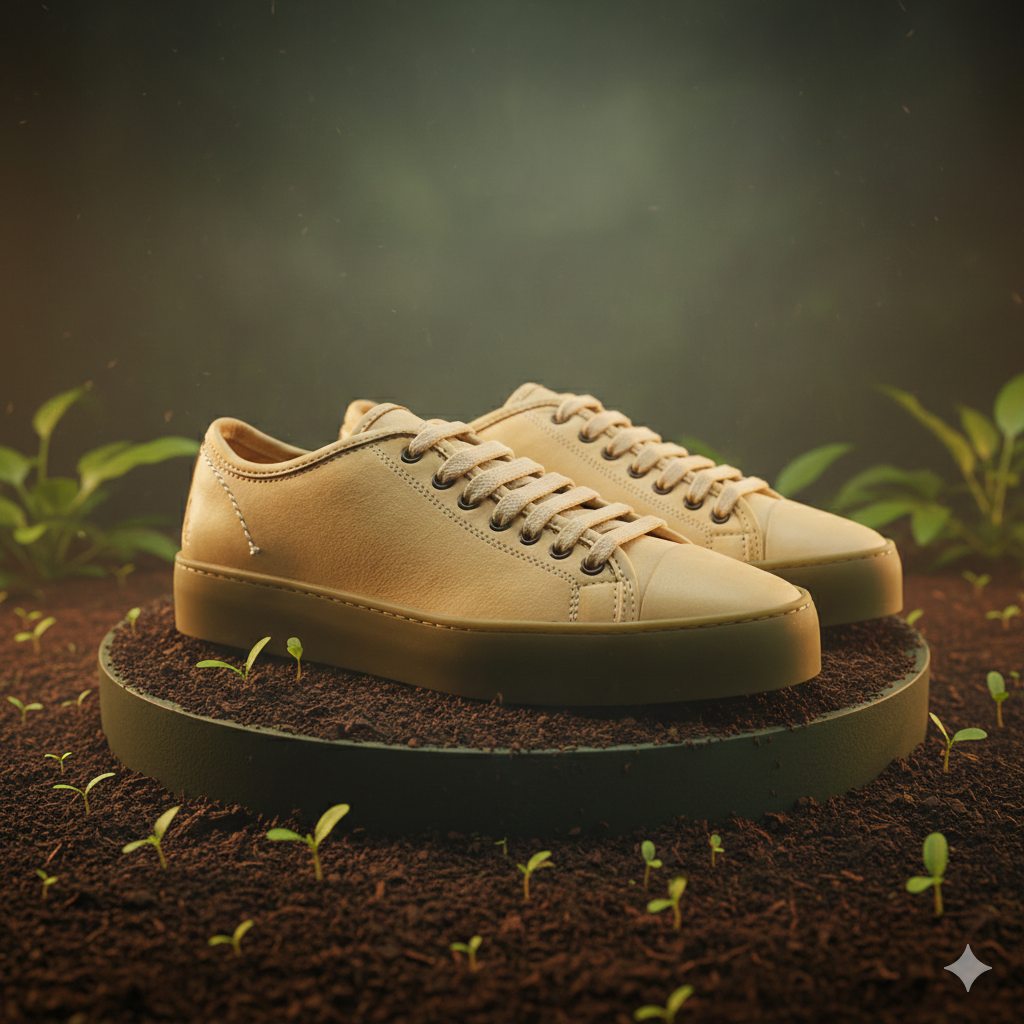Biodegradable Leather & Recycled Rubber Sole