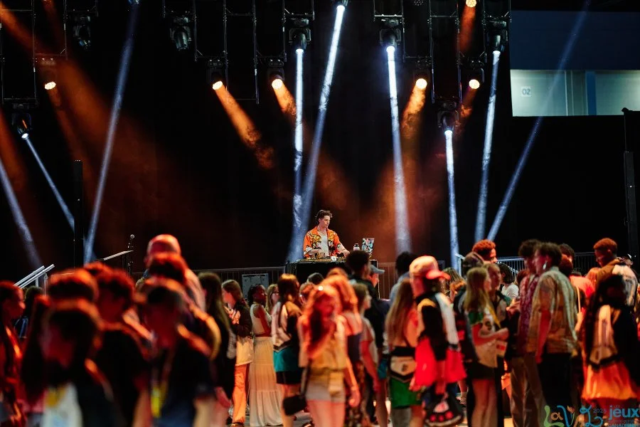 Luxine a la place bell, pour les jeux de la Francophonie de Laval