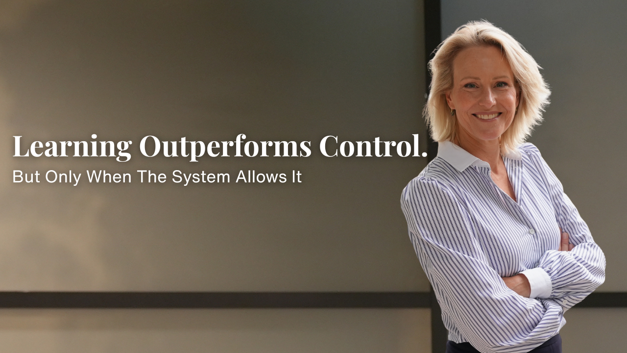 Learning Outperforms Control. But Only When The System Allows It