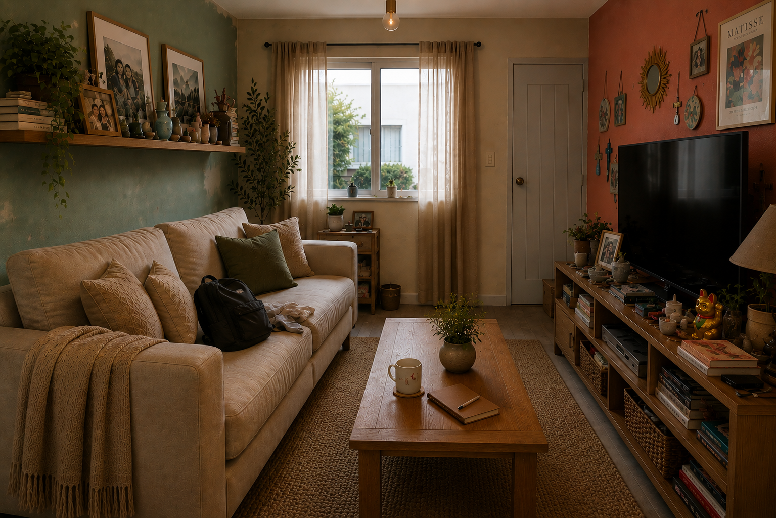 Antes: Sala con Ruido Visual