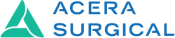 Acera Surgical logo in green and blue on a white background