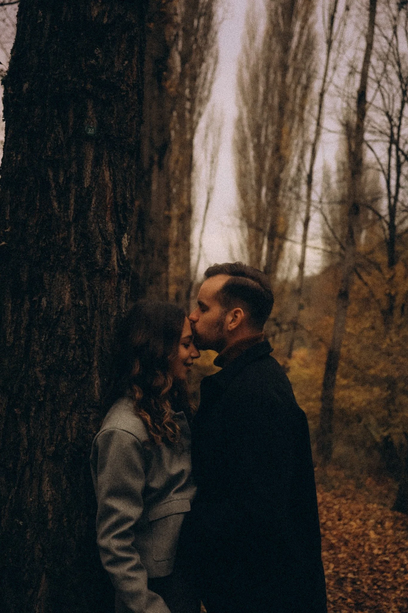 Storyteööing Paarfotografie Kassel Mann Küsst Frau auf Stirn