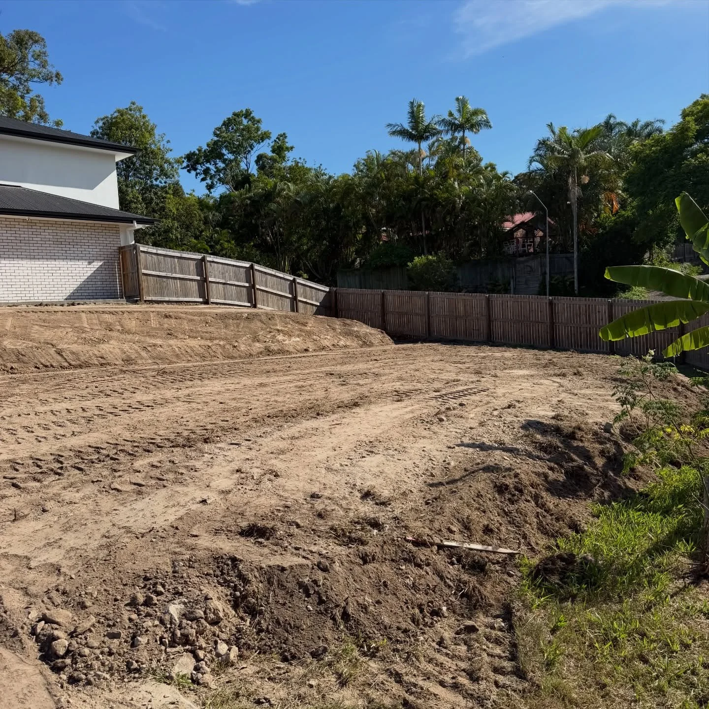 What a difference a day of work can make! 

All ready for the installation of sandstone blocks next week.