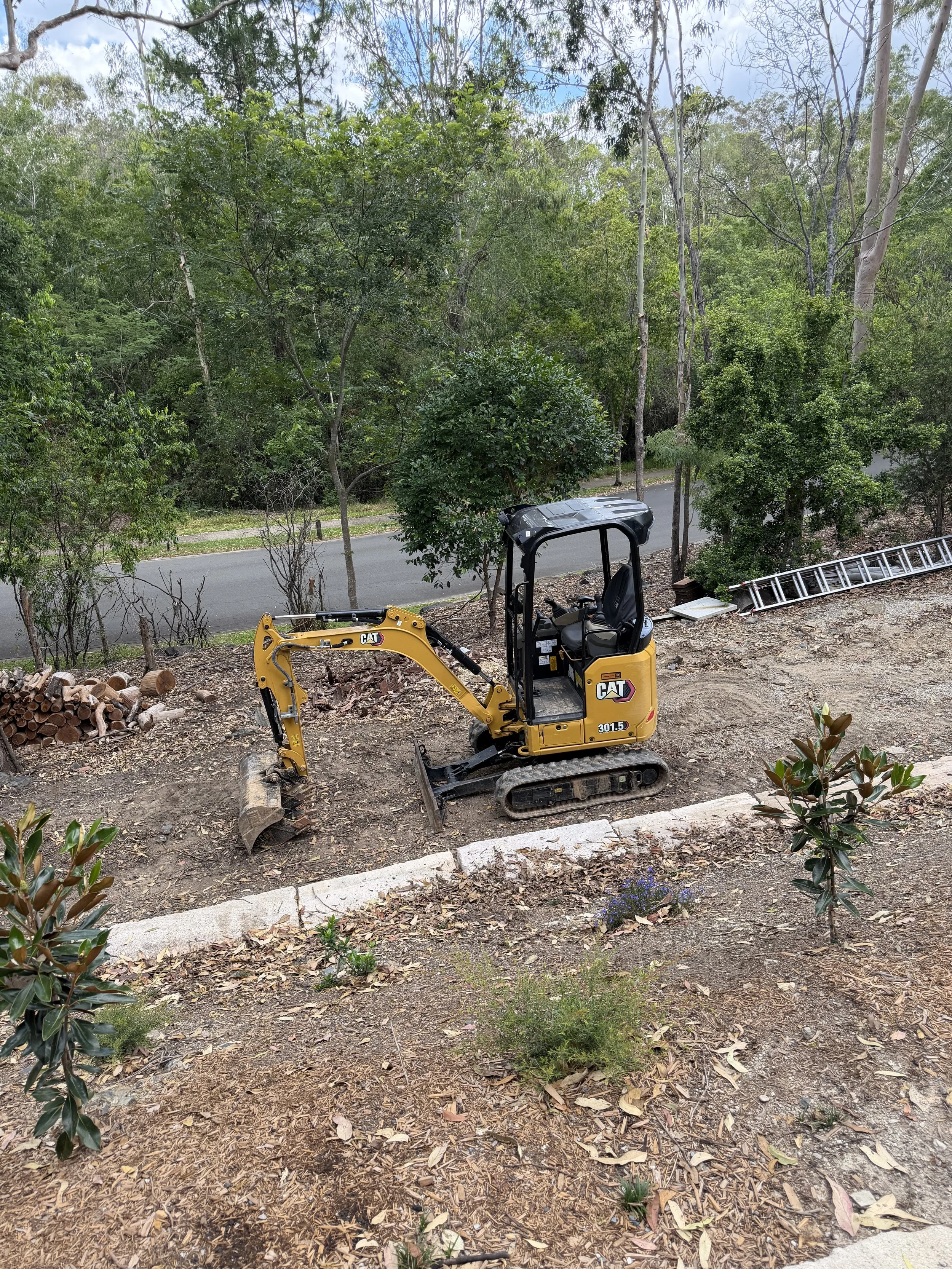 Excavator with Operator