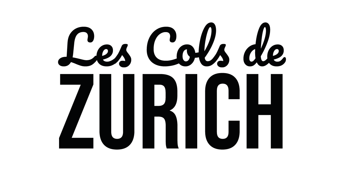 Grafik mit schwarzem Text auf weißem Hintergrund: "Les Cols de ZURICH"