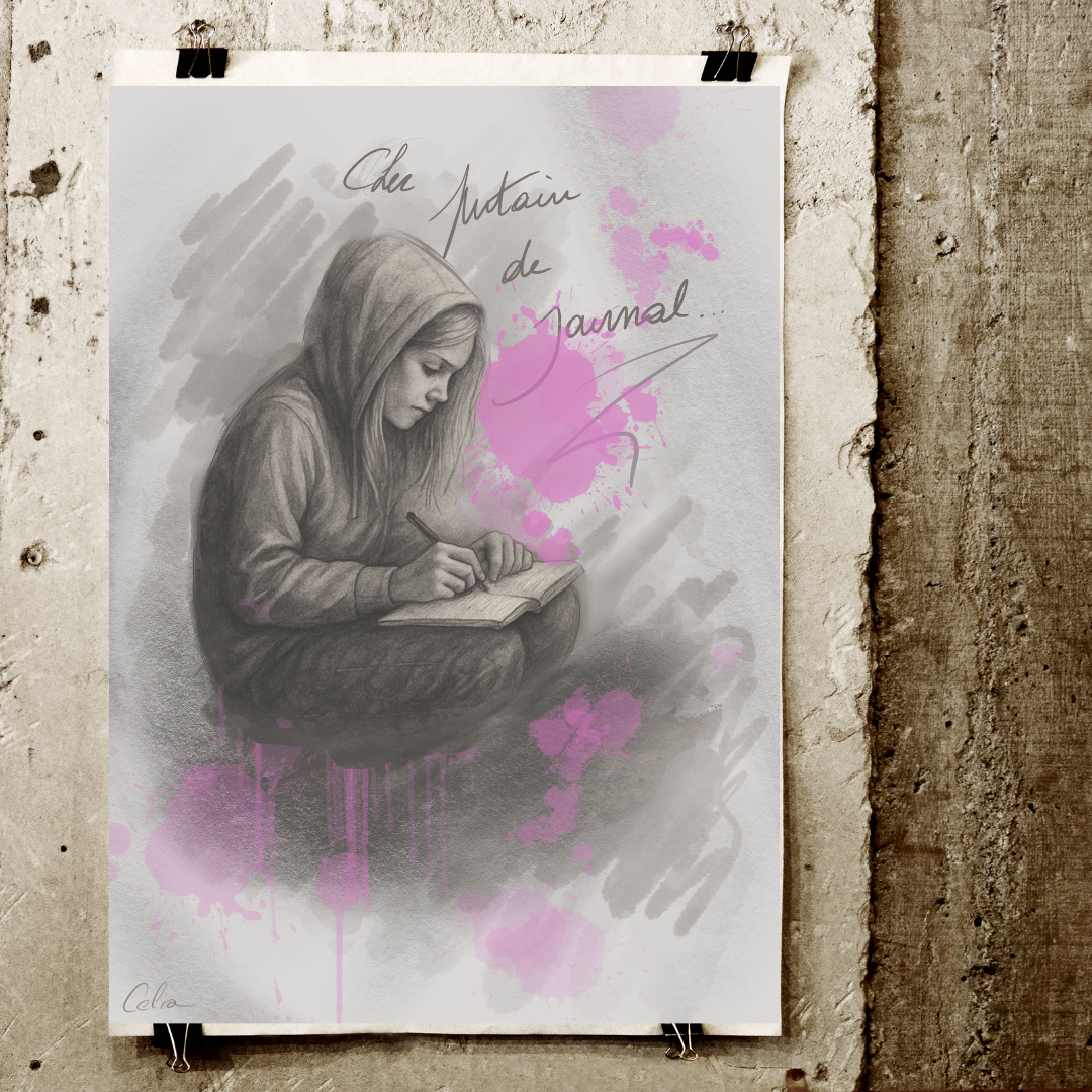 illustration "Dear fucking diary"