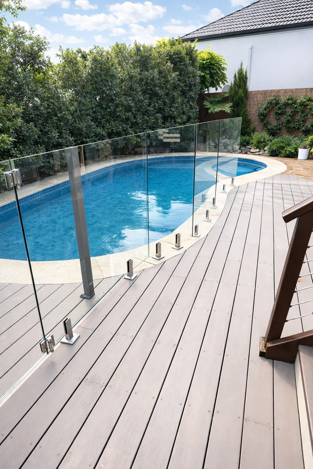 After the rental property pool and garden refresh in Helensvale