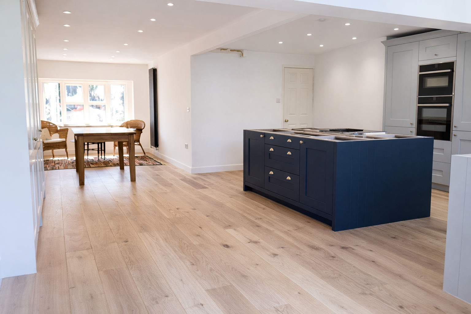 Light hybrid wood flooring project in the Gold Coast