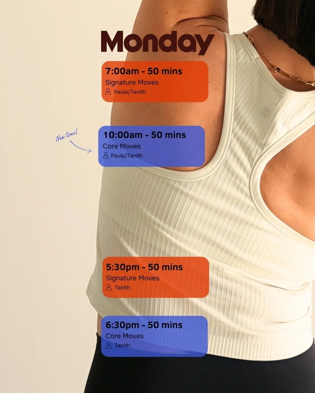 A little schedule glow-up ✨

From tomorrow, we&rsquo;re adding some 10am classes - ideal for after the school run or an easier start to your day.

Our lunch classes are now 40 minutes to fit into your lunch hour, they are &pound;12 drop-in or include