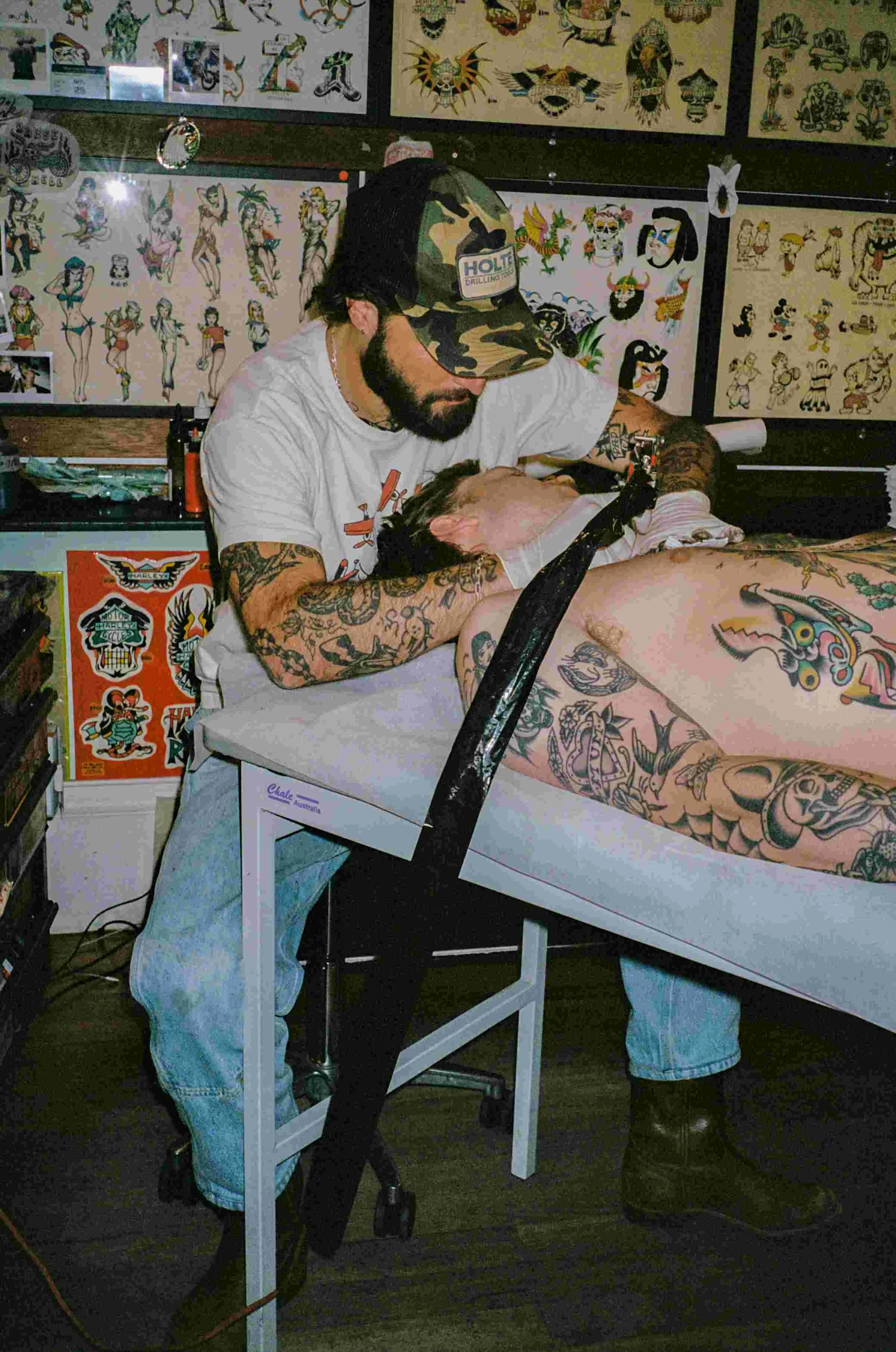 Booger tattooing at Tattoo Rosie's