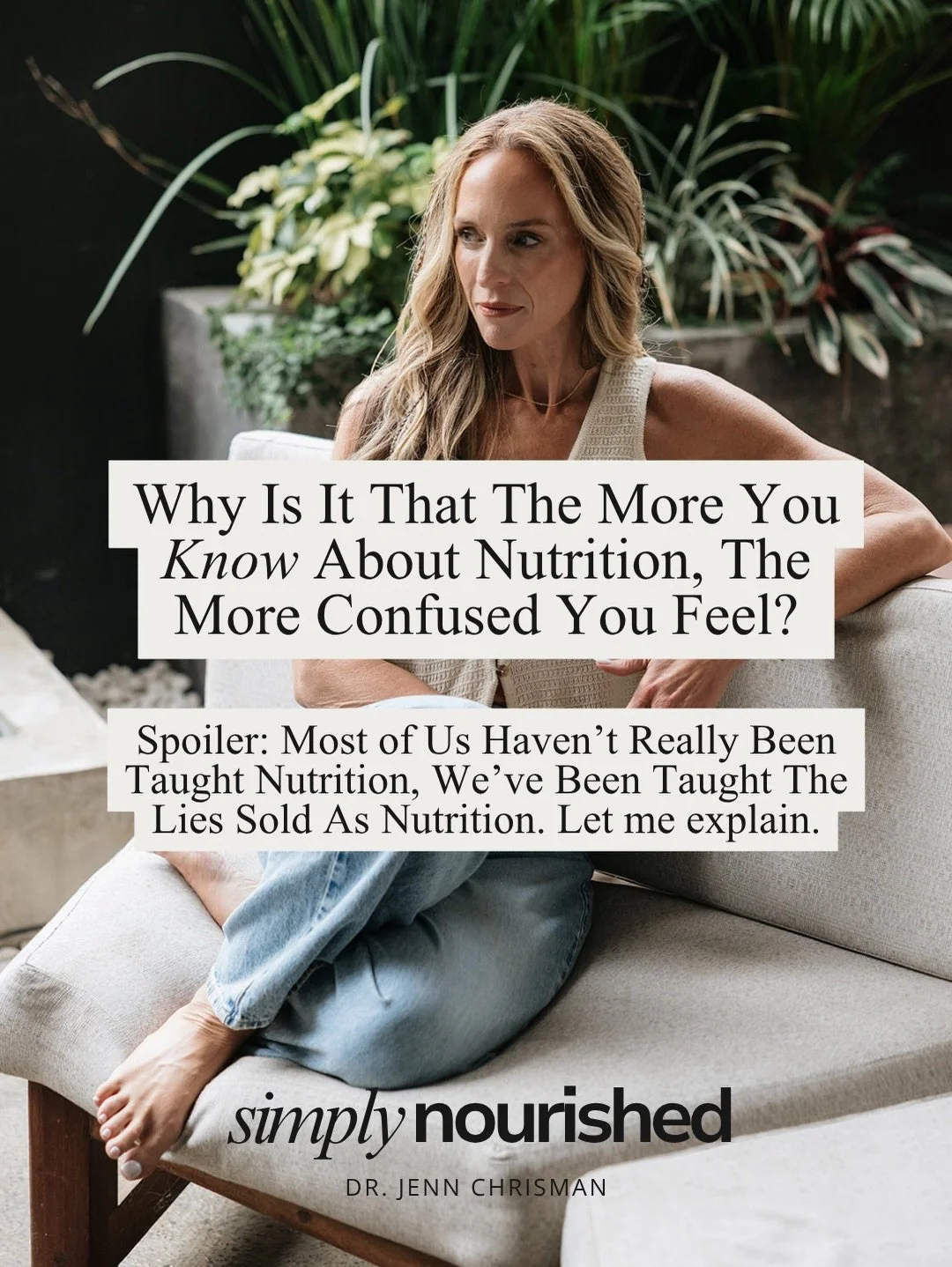I&rsquo;ve been thinking a lot lately about why so many women feel confused about food.

And honestly, I don&rsquo;t think it&rsquo;s because nutrition is inherently confusing.

I think women are carrying decades of conflicting messaging all at once.