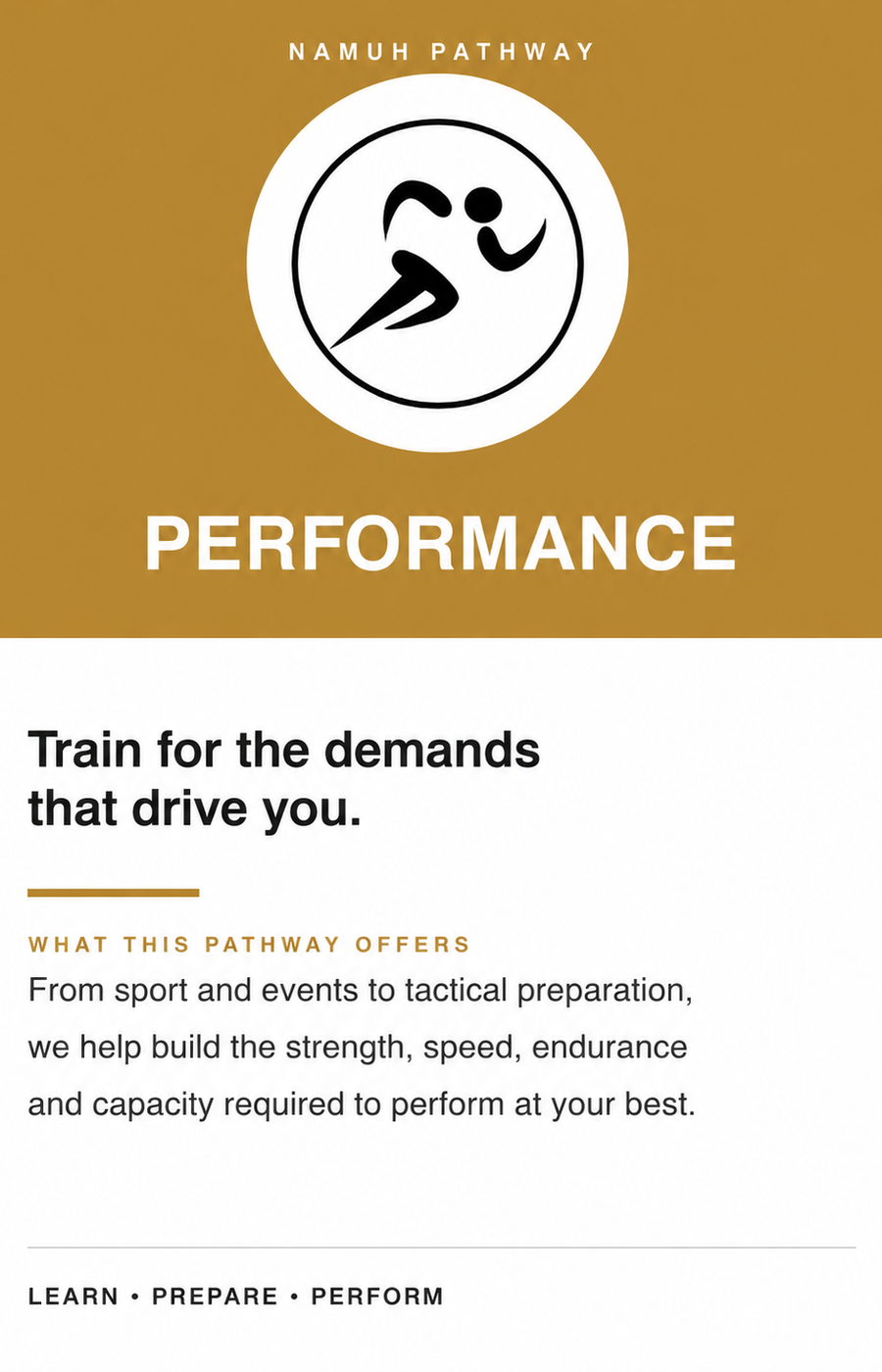 namuh performance pathway