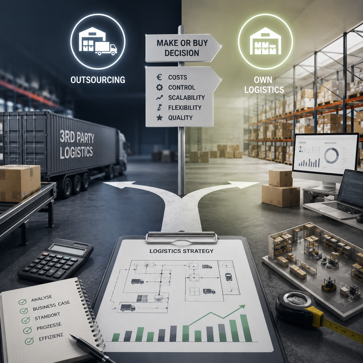 Make-or-Buy-Strategie & Logistikaufbau