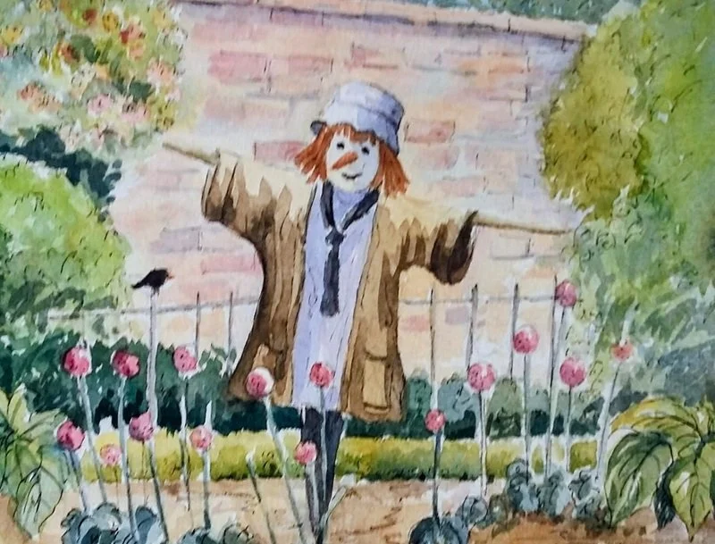 come paint a garden banner