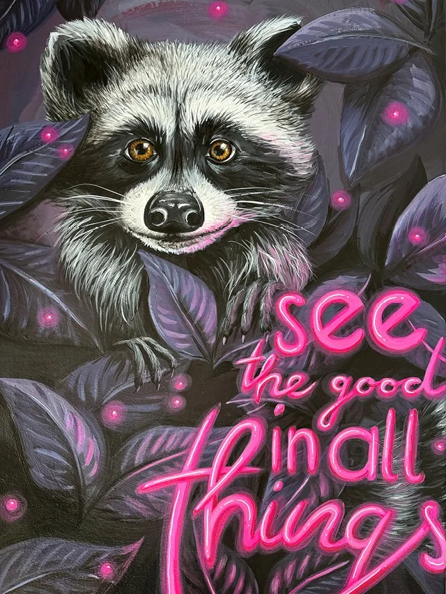 Pink Waschbär  – Fine Art Print