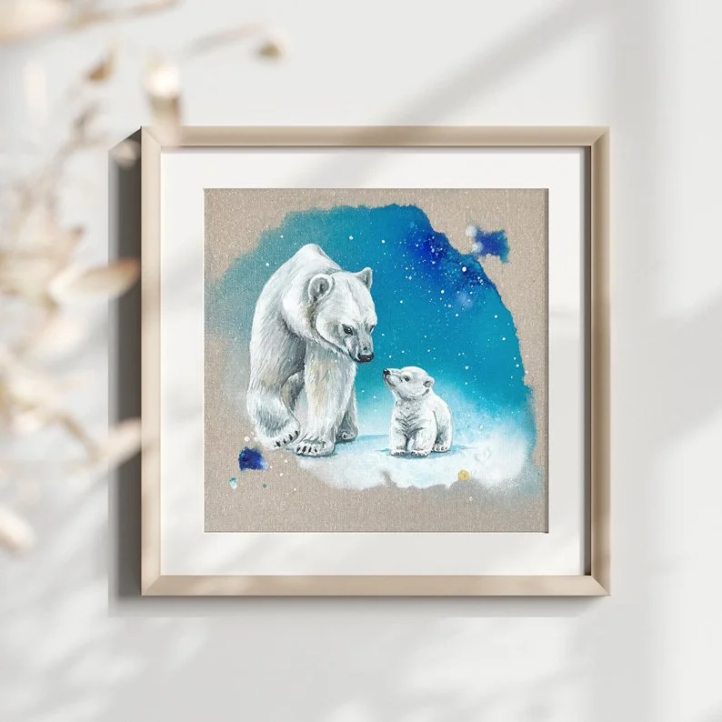 Art Print - Polarliebe - Farbfluss der Natur