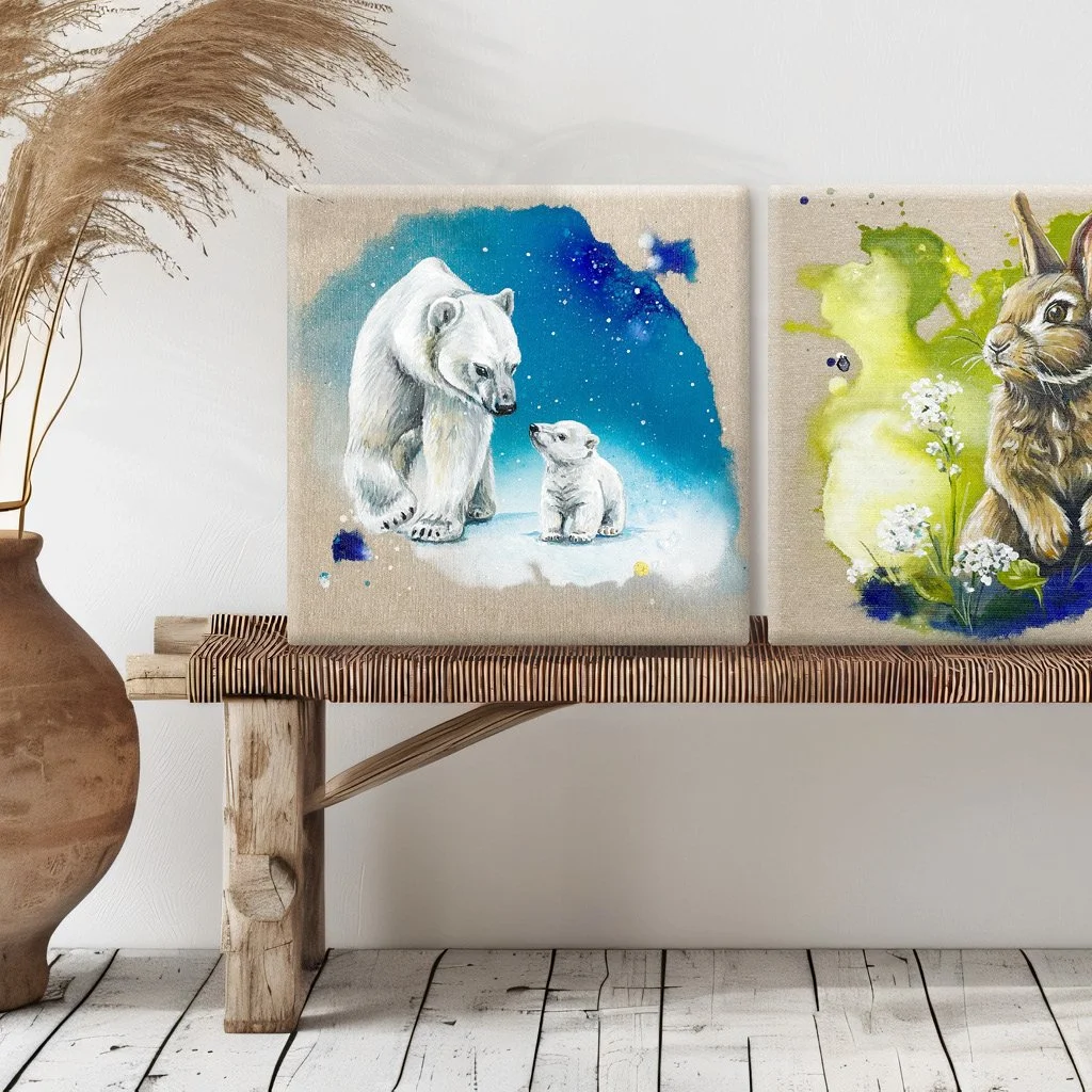 Acryl Art - Tierische Farbwelten