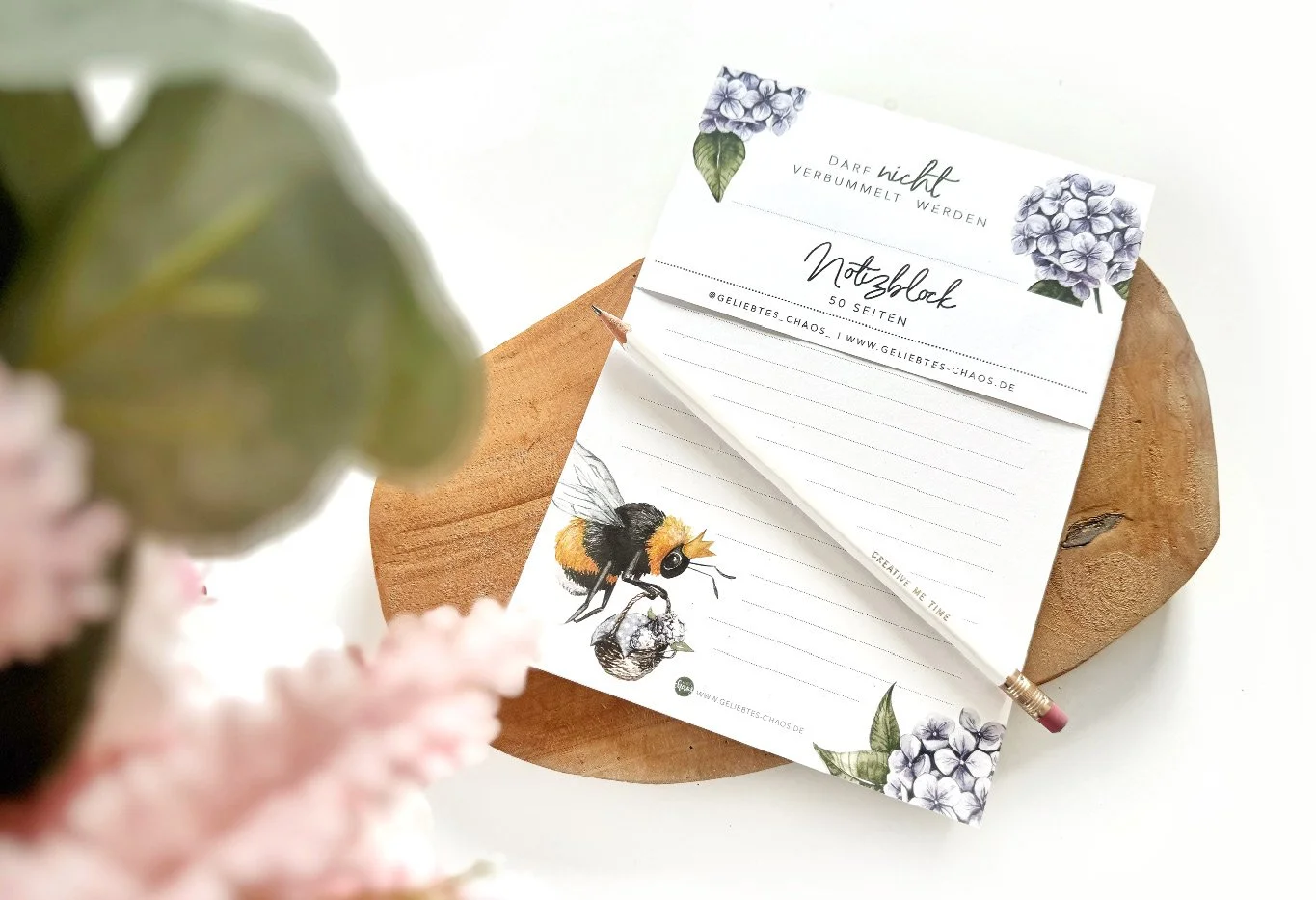 Notizblock Biene