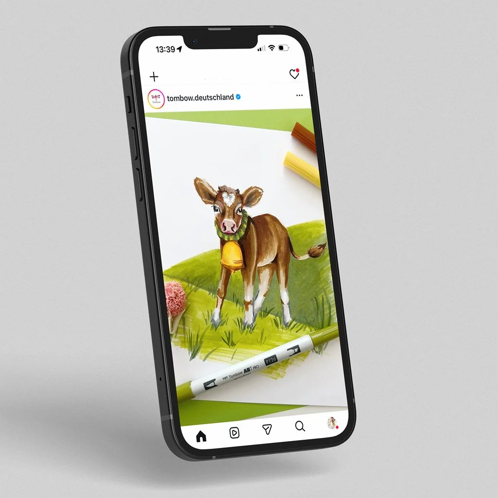 Social Media Illustration - Tombow Pen & Pencil GmbH