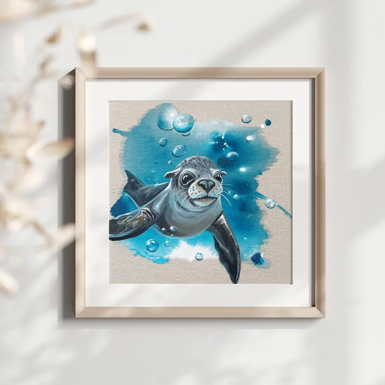 Art Print - Wogentanz - Farbfluss der Natur