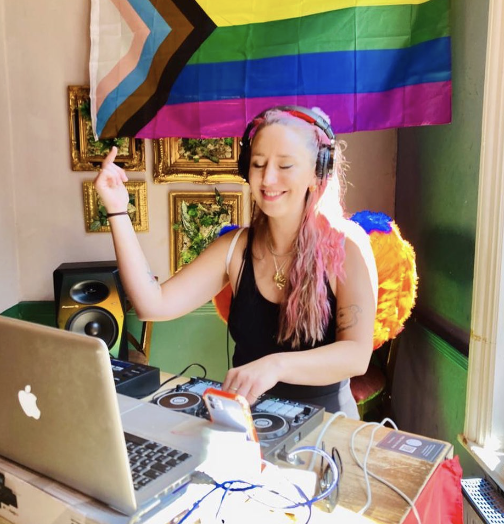 Alice Dj'ing at Pride in Brighton