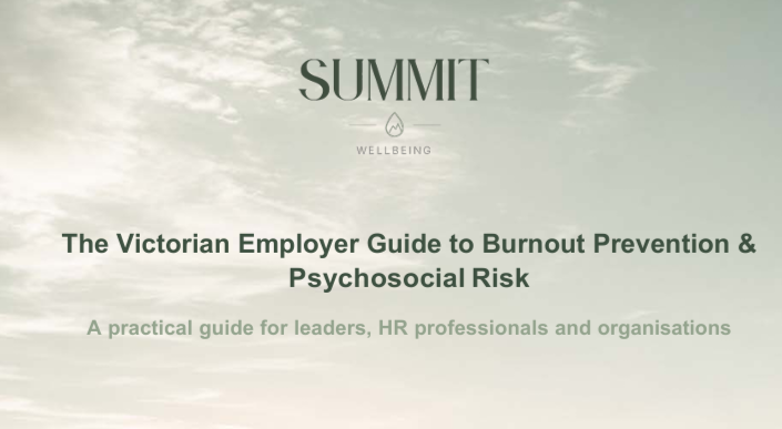 Victorian Employer Guide to Burnout Prevention & Psychosocial Risk