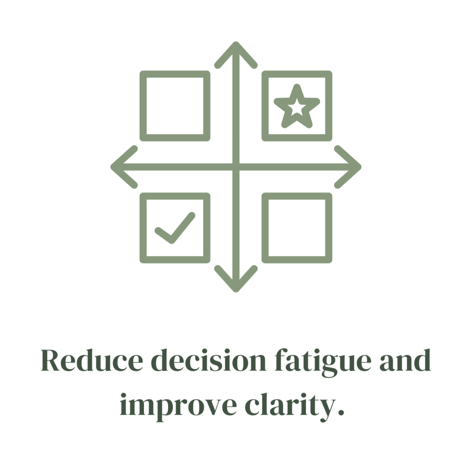 Decision Matrix wellbeing tool for reducing decision fatigue and improving workplace clarity.
