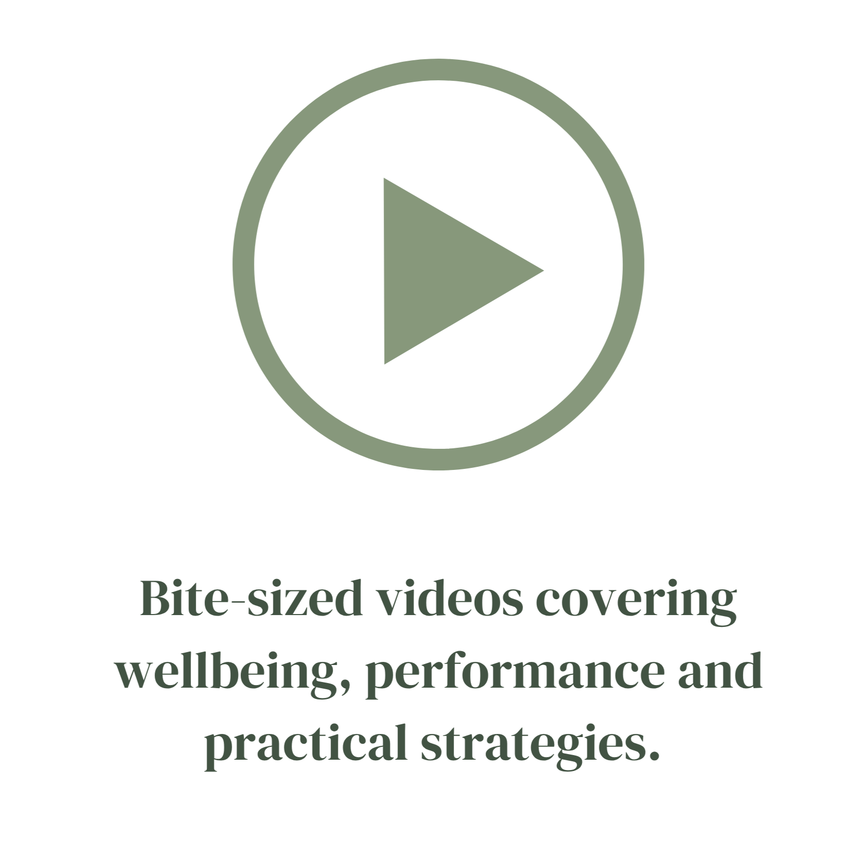 Video learning library covering workplace wellbeing, resilience and performance strategies.