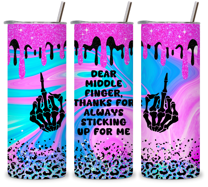 dear middle finger 20oz
