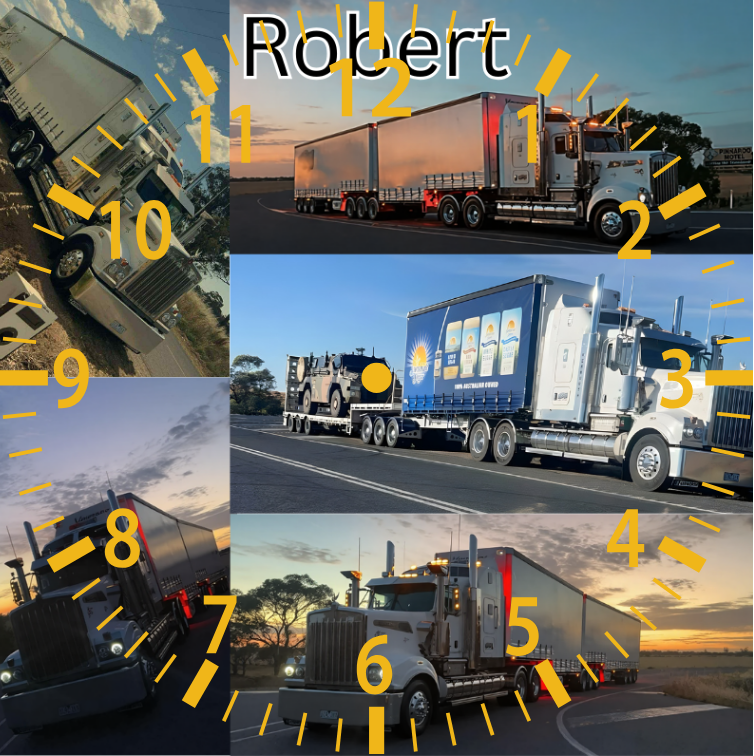 personalized 20cm square sublimation clock