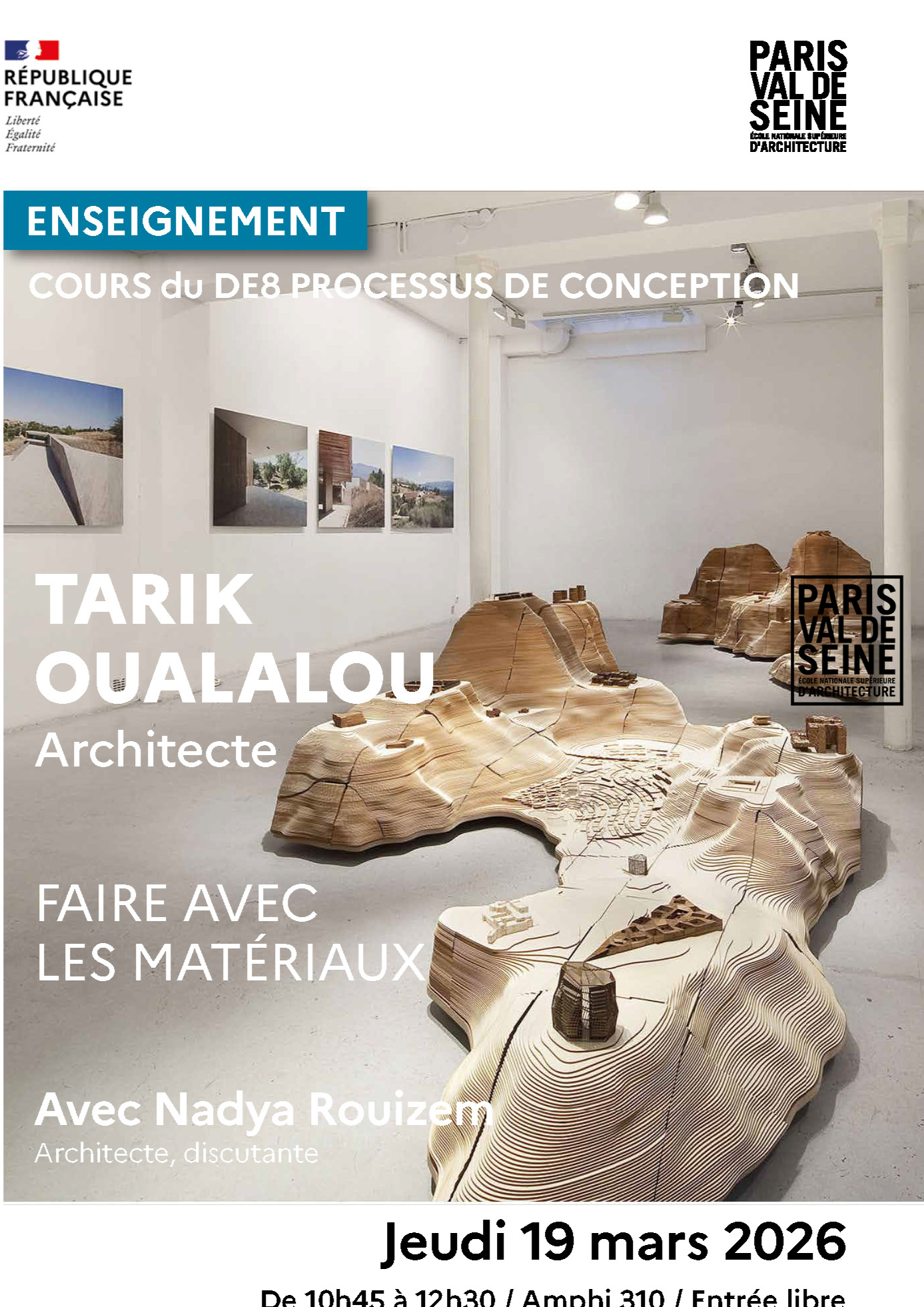 ENSA PVS.March19, 2026 | Conference on construction materials and agency projects with students