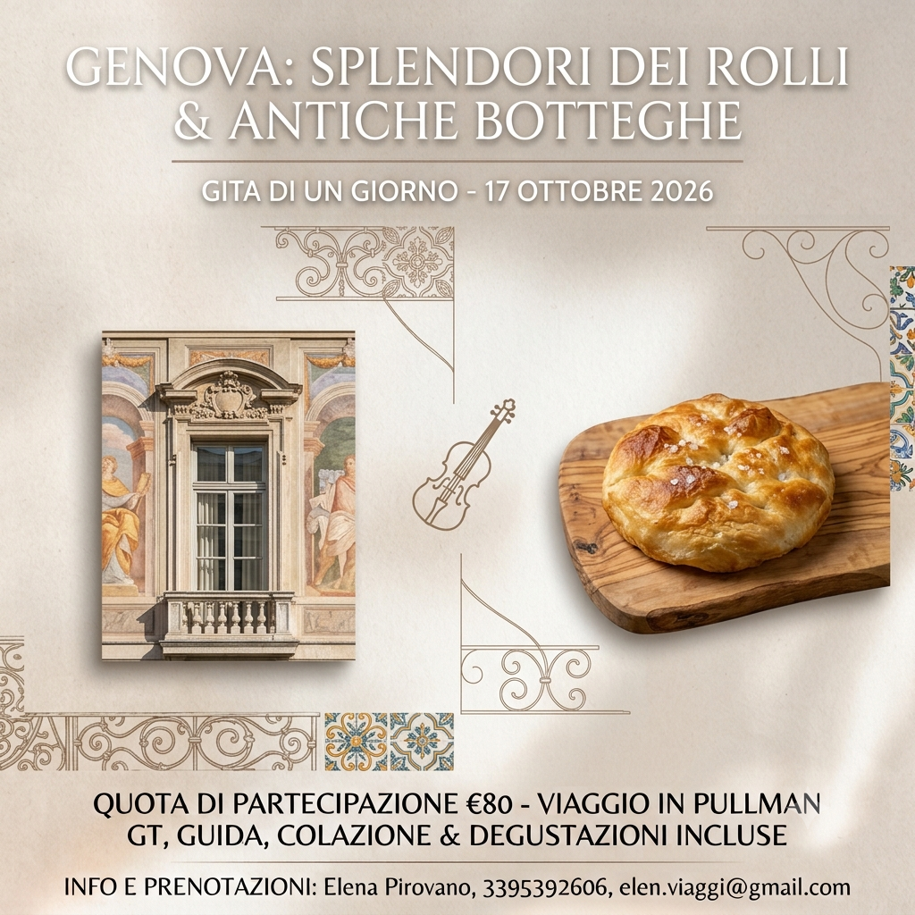 GENOVA NOBILISSIMA: I PALAZZI DEI ROLLI E ANTICHE BOTTEGHE ARTIGIANE