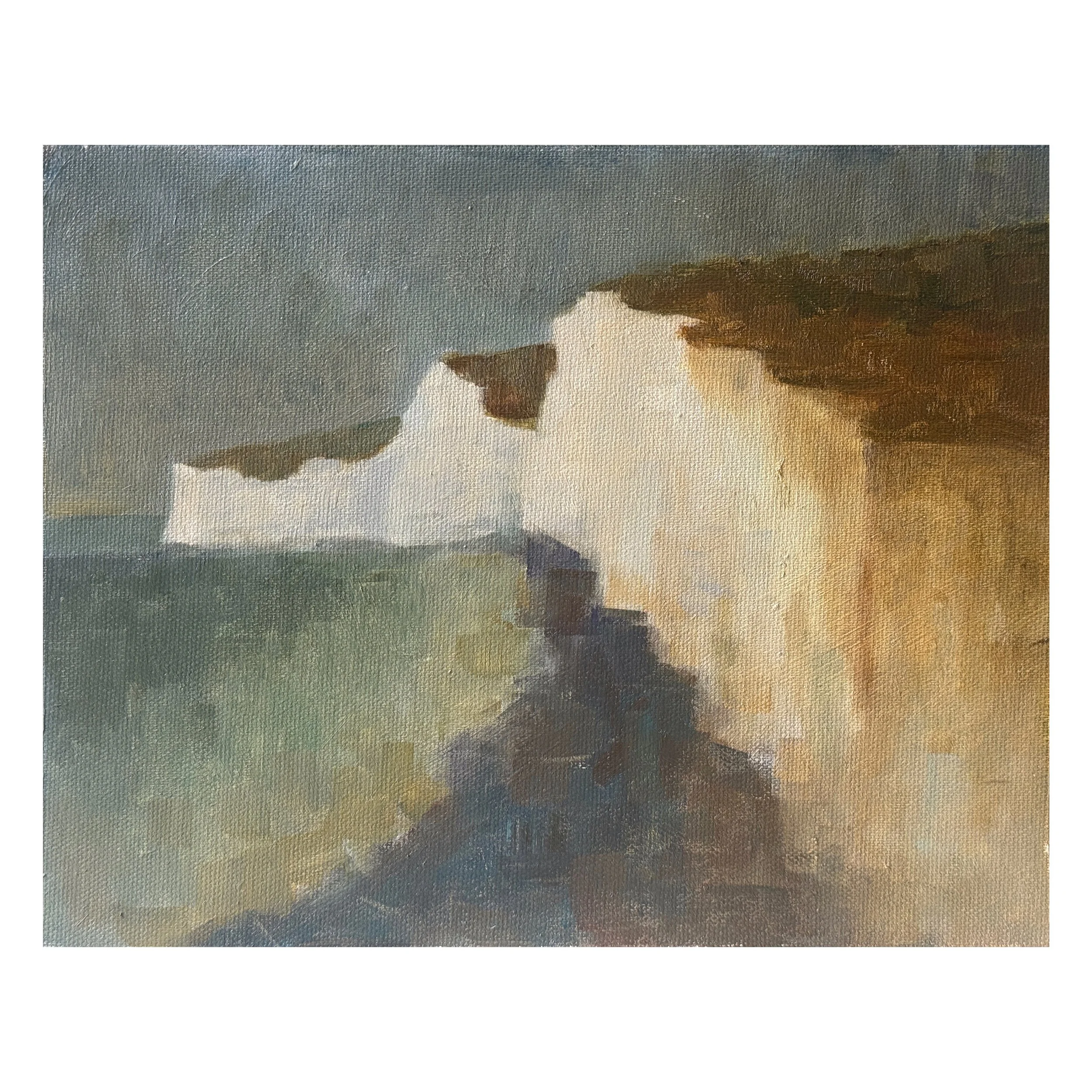   White Cliff study  
£150 
10 x 8 in | Oil on Canvas | 2025